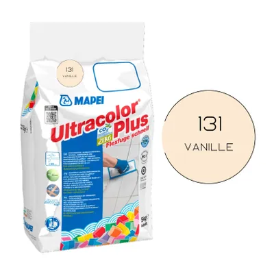 Produktbild von MAPEI® ULTRACOLOR PLUS Fugenmörtel 131 vanille 5 kg Flexfuge ohne Ausblühen schnell trocknend Fliesenfuge
