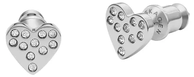 Produktbild von Skagen SKJ1681040 Damen Ohrstecker Herz KARIANA Edelstahl Silber weiß
