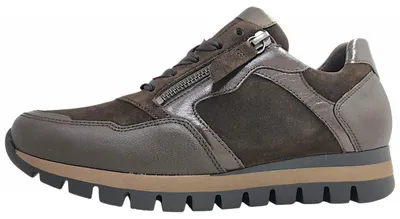 Image de Gabor : Chaussures plates à lacets, style sportif, couleur marron, pour le quotidien