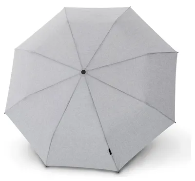 Produktbild von Knirps Taschenregenschirm Regenschirm T.200 Medium Duomatic Melange Grey hellgrau