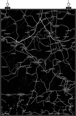 Produktbild von Mr. & Mrs. Panda Bild Witzenhausen DIN A4 - Geschenk, Wandbild, Stadt Dorf Karte Landkarte Map Stadtplan, wanddeko, Plakat, Posterdruck, drucke