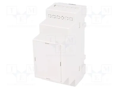 Obrázek produktu pro 1x Kryt: pro montáž na DIN lištu, rozměry: Z: 65 mm, Y: 90 mm, X: 35 mm, materiál: polystyren, barva: šedá, označení: Z106J PS