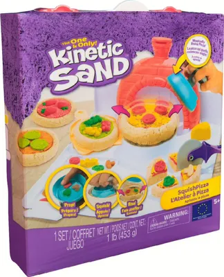 Image de Spin Master Kinetic Sand Squish Pizza Formbarer Sand Taille unique