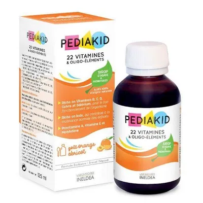 Produktbild von Pediakid 22 Vitamine & Spurenelemente Sirup 125 ml