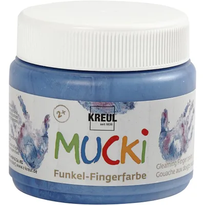 Produktbild von MUCKI Funkel-Fingerfarbe Diamanten-Blau 150 ml
