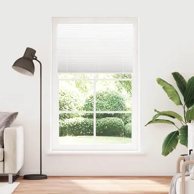 Zdjęcie produktu dla vidaXL Roleta plisowana biała 115x200 cm szerokość tkaniny 114,4 cm poliester