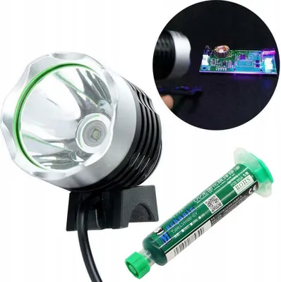 Immagine prodotto di Lampada UV Rosfix 6-10W per la polimerizzazione del soldermask + Soldermask verde in siringa
