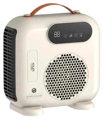 Obrázok produktu pre Ventilátorový ohrievač Elektrický radiátor 2000 W LCD diaľkové ovládanie Časovač Béžová AD7756