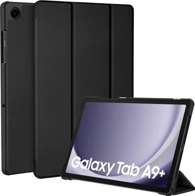 Produktbild von Hülle für Samsung Galaxy Tab A9 PLUS 2023 - Schwarzes Gehäuse mit umfassendem Mehrpositionsschutz Phonillico®