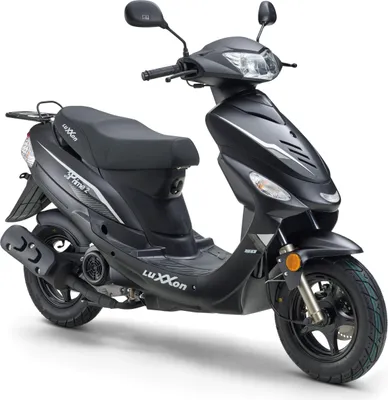 Produktbild von LuXXon Motorroller Prime 2, 50 ccm, 45 km/h, Euro 5, 10 Zoll, Automatik, Benzinbetrieben, 1 Zylinder, 4-Takt, schwarz