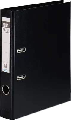 Produktbild von ELBA Ordner ELBAradoplast 100022624 DIN A4 50mm PVC schwarz