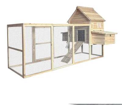 Produktbild von HOME DELUXE Hühnerstall TANO – 310 x 150 cm | Großes, wetterfestes Holzgehege mit Auslauf