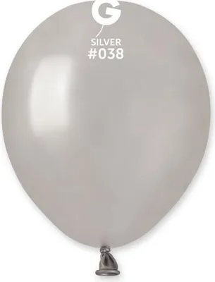 Immagine prodotto di Palloncino in lattice MINI - 13 cm - Argento metallizzato, 1 pz