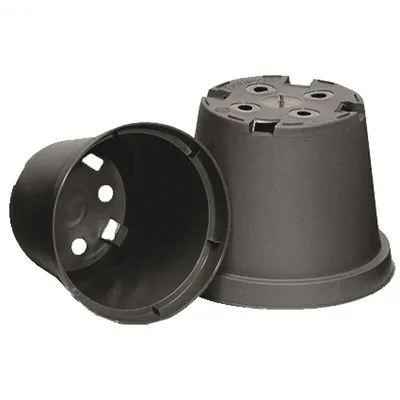 Produktbild von 50 Rundtöpfe Ø 9 x 7,2 schwarz