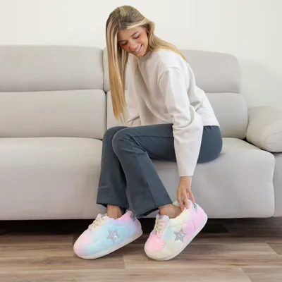 Produktbild von Flamingueo Sneaker Hausschuhe Pantoffeln Uni Eine Größe