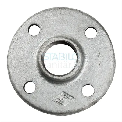 Produktbild von Temperguss Fitting Gewindeflansch 2" Zoll DN50 Rohrflansch
