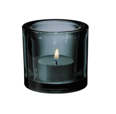 Produktbild von Iittala Kivi Teelicht, Teelichtglas, Teelichthalter, Windlicht, Glas, Grau, 6 cm, 1007143