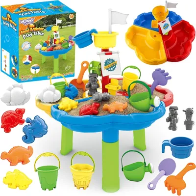Produktbild von WOOPIE Wasser-Sandkasten 3-in-1, Piratenschiff, 13 Teile.
