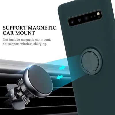 Immagine prodotto di Cadorabo custodia per Samsung Galaxy S10 5G custodia protettiva in verde custodia per telefono cellulare TPU custodia cover