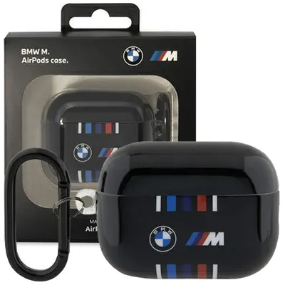 Produktbild von BMW Mehrfarbige Linien - Etui AirPods Pro 2 (Czarny)