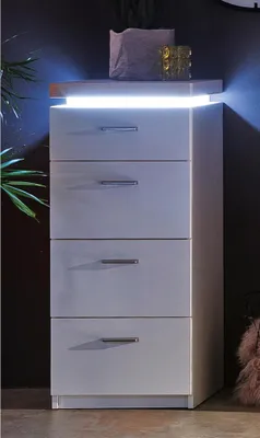 Produktbild von Kommode Beistellschrank Schubladenkommode Schrank Hochkommode "Chalki I"