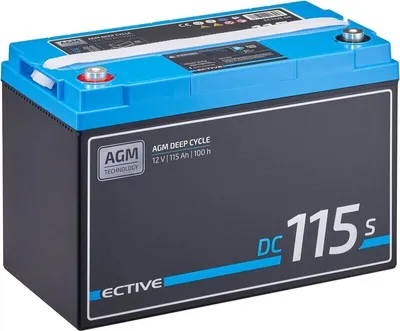 Produktbild von ECTIVE DC 115S AGM Deep Cycle mit LCD-Anzeige 115Ah Versorgungsbatterie - 0% nach §12 Abs. 3 UstG