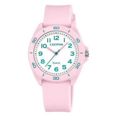 Produktbild von Calypso Jugend Analog Uhr Fashion Silikon Armbanduhr rosa UK5833/2