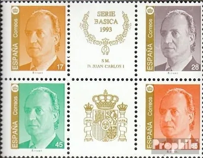 Produktbild von Briefmarken Spanien 1993 Mi 3117-3120 Sechserblock (kompl. Ausg.) postfrisch Freimarken