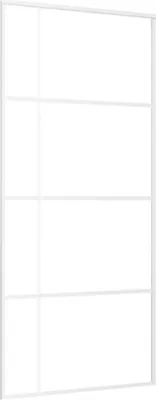 Obrázek produktu pro vidaXL Posuvné dveře ESG ze skla a hliníku 90x205 cm Bílá