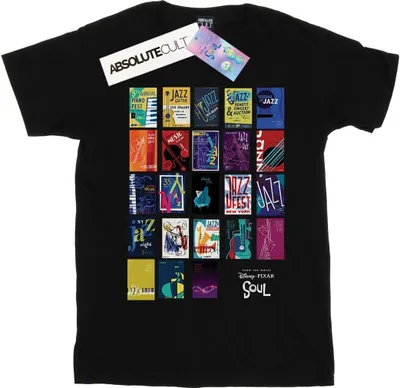 Produktbild von Disney - "Soul Jazz Wall" T-Shirt für Damen BI44312 (L) (Schwarz)