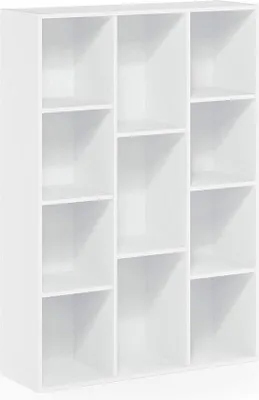 Productafbeelding van Famanu Boekenrek met 11 vakken - Open boekenrek, wit