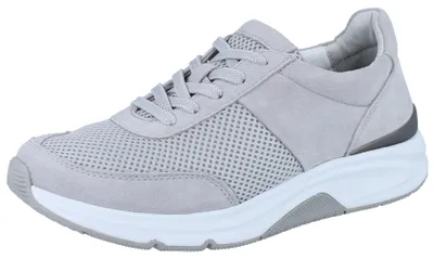 Produktbild von GABOR Rollingsoft Damen Sneaker grau Veloursleder Mesh - Größe: UK 6