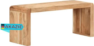 Produktbild von Sitzbank NIKI 110x38x46 cm Massivholz Akazie | Küchenbank Esszimmerbank Flurbank ohne Rückenlehne