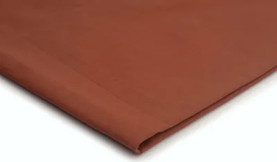 Zdjęcie produktu dla Tkanina z ramii i bawełny, kolor rdzawy, 50 x 150 cm