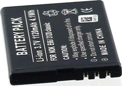 Produktbild von Akku für Nokia Asha 306 neue Version Li-Ion 3,7 Volt 1120 mAh schwarz.