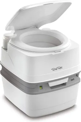 Produktbild von Famanu Tragbares Toilettensystem Qube - Weiß-Grau