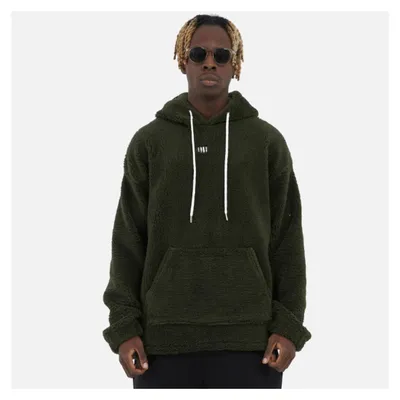 Produktbild von Teddy Basic Hoodie Teddyfell Sweater Pullover Oversize S Khaki