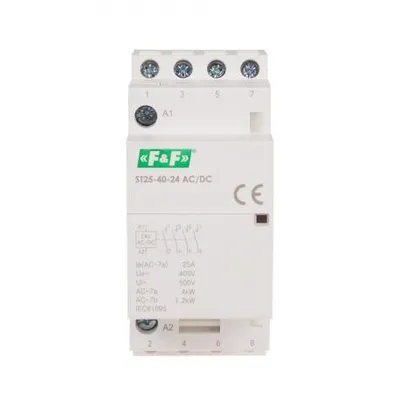 Image de Contacteur modulaire ST25-40 24 V AC/DC 4xNO, 25A, 24V DC F&F électromagnétique
