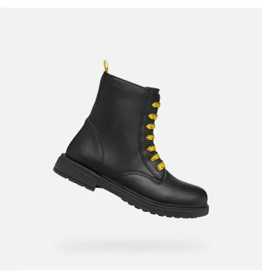 Produktbild von Geox Schwarze Mädchen-Ankle-Boots von Eclair Girl 34