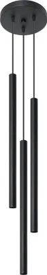 Produktbild von Pendelleuchte Schwarz Modern Zylinder 3 flammig Esstisch Wohnzimmer Hängelmape