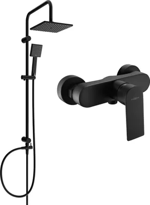 Image de Ensemble de douche MEXEN Tord - mitigeur de douche Royo noir