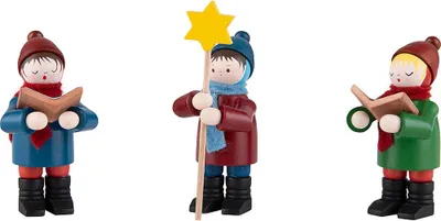 Produktbild von Thiel-Figuren Kurrende (3-teilig - bunt - 7cm) von Romy Thiel
