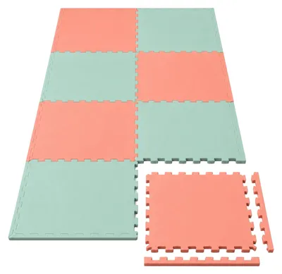 Image de 8 pièces Tapis de jeu Enfants Puzzle 50x50 Tapis d'éveil Tapis de sol Chambre d'enfant