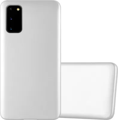 Produktbild von Cadorabo Schutzhülle für Samsung Galaxy S20 Hülle in Silber Handyhülle TPU Silikon Etui Cover Case