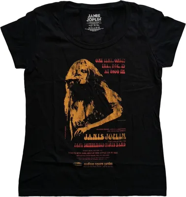 Produktbild von Janis Joplin - "Madison Square Garden" T-Shirt für Damen RO8505 (M) (Schwarz)