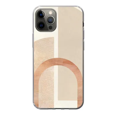 Produktbild von MuchoWow® Handyhülle Schutzhülle Hülle für iPhone 12 Pro Marmor - Muster - Rosa Silikon Softcase Handy Hülle - Abdeckung