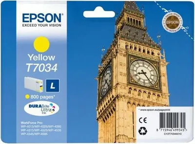 Produktbild von Epson Big Ben Tintenpatrone L Yellow 0.8k, Gelb, Tinte auf Pigmentbasis, 1 Stück(e)