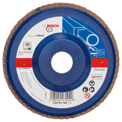 Produktbild von Fächerschleifscheibe X551 Expert for Metal, gerade, 125 mm, 40, Kunststoff