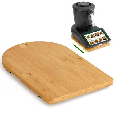 Immagine prodotto di Omgoods - Piano scorrevole per Thermomix TM7 con ruote e piedini in gomma