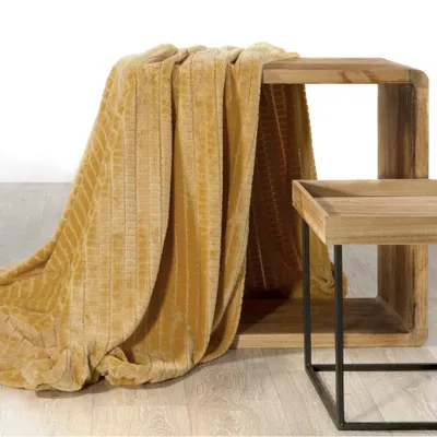 Produktbild von D91 Cindy2 Blanket 220 X 200 cm Mustard